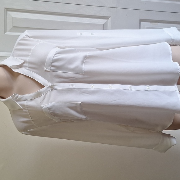 Express The Portofino Shirt White Size Large - Picture 3 of 8